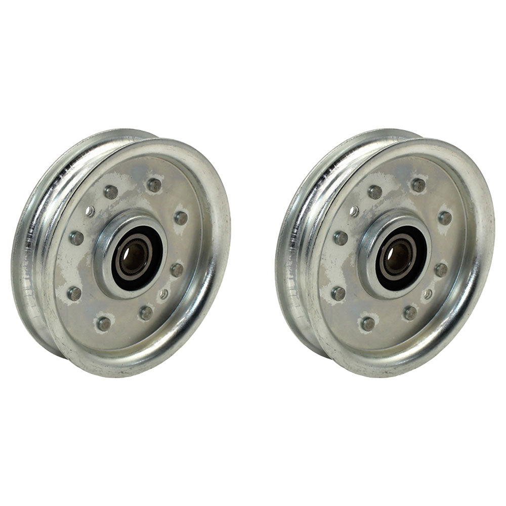 Qty 2: Flat Idler Pulley Fits Grasshopper Replaces 393225