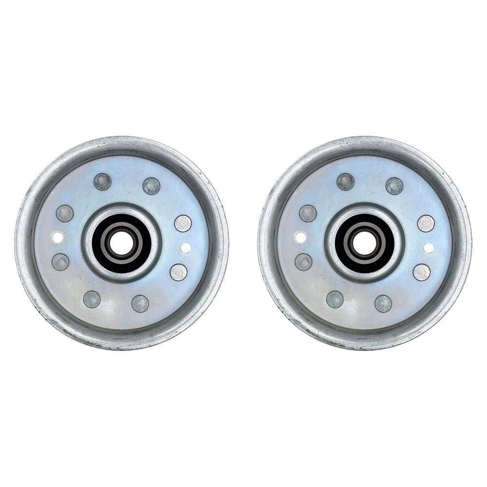 Qty 2: Flat Idler Pulley Fits Exmark Replaces 1-403009