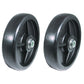 Two 6"x1-1/2" Deck wheels Fits John Deere 445, AM107560, 48"/54"/60"/72" DECKS