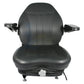 High Back Industrial Seat w/ Suspension Slide Track & Armrests.