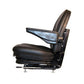 High Back Industrial Seat w/ Suspension Slide Track & Armrests.