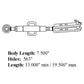 Adjustable Side Link with Pin Fits Yanmar Replaces 15990