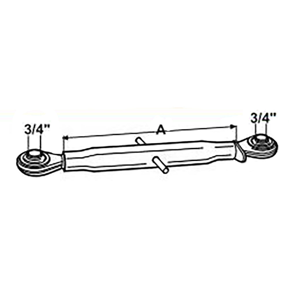 HIU10-0001 13 1/2" Long Top Link Fits Iseki Fits Kubota