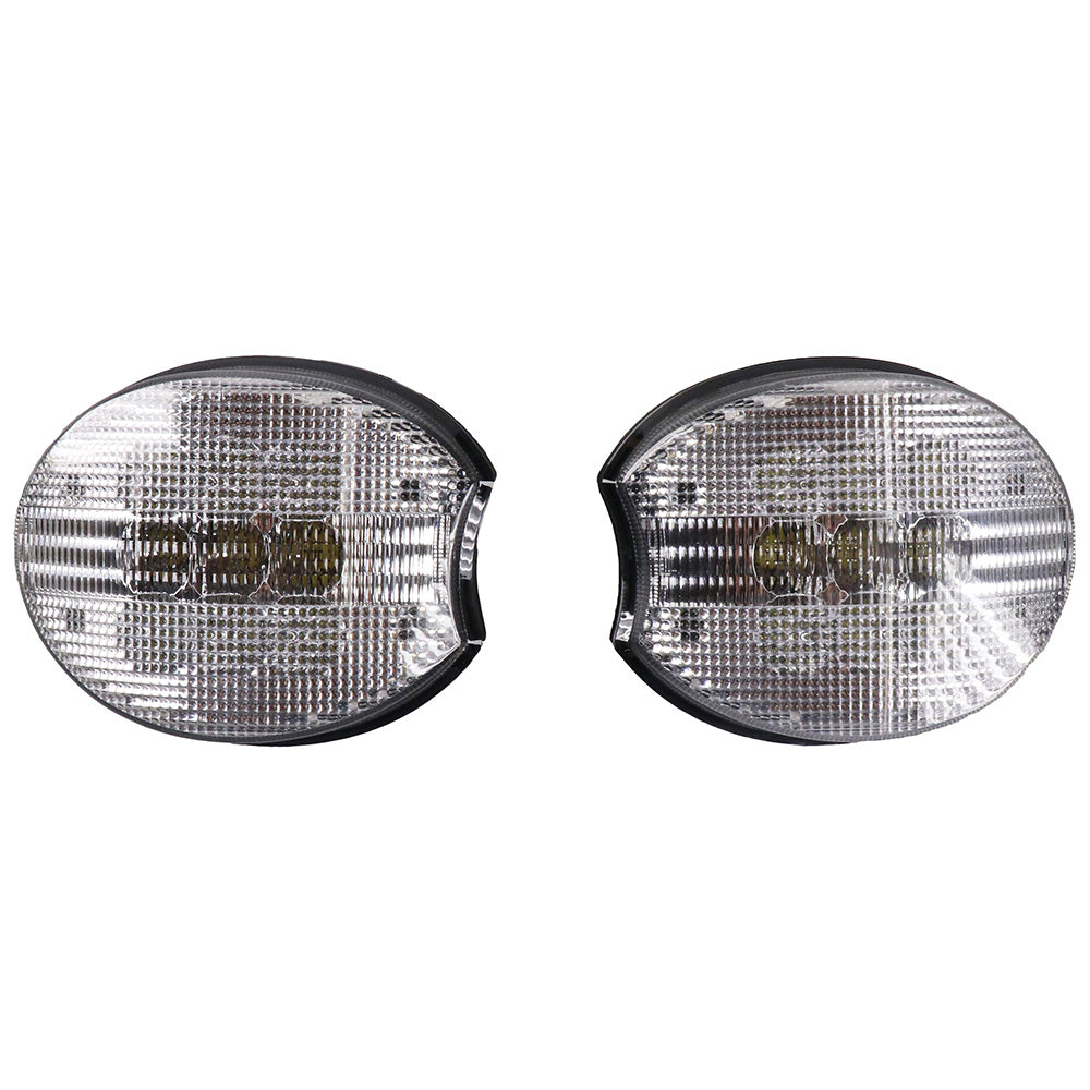 Outer Grille Flood Beam LED Light Kit Fits John Deere Tractors, 2200 Lumens
