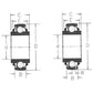 AE45208 Baler Roll Bearing Fits John Deere 385 430 435 456 466 467 530 535 566
