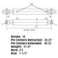 2518 New 2500 & 3000 PSI Cylinder Rod: 1-1/2" Bore: 2.5"