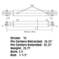 2516 New 2500 & 3000 PSI Cylinder Fits Hercules Snow Plow Models