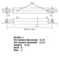 HCW-4006 2500 & 300 PSI Double Acting Cylinder Fits Hercules Models