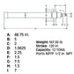 HTC-43120 3000 PSI Single Acting Cylinder For Various Hercules Model