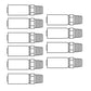 MP-06-04 10-Pack of Rigid Straight Male NPTF Pipe Crimp Fittings