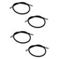Qty 4: High-Pressure Hydraulic Hoses Fits Western Replaces 1304225