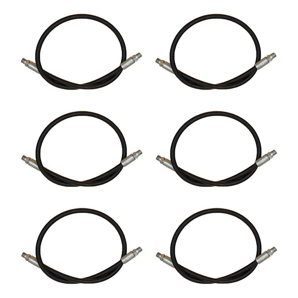Qty 6: High-Pressure Hydraulic Hoses Fits Western Replaces 1304225