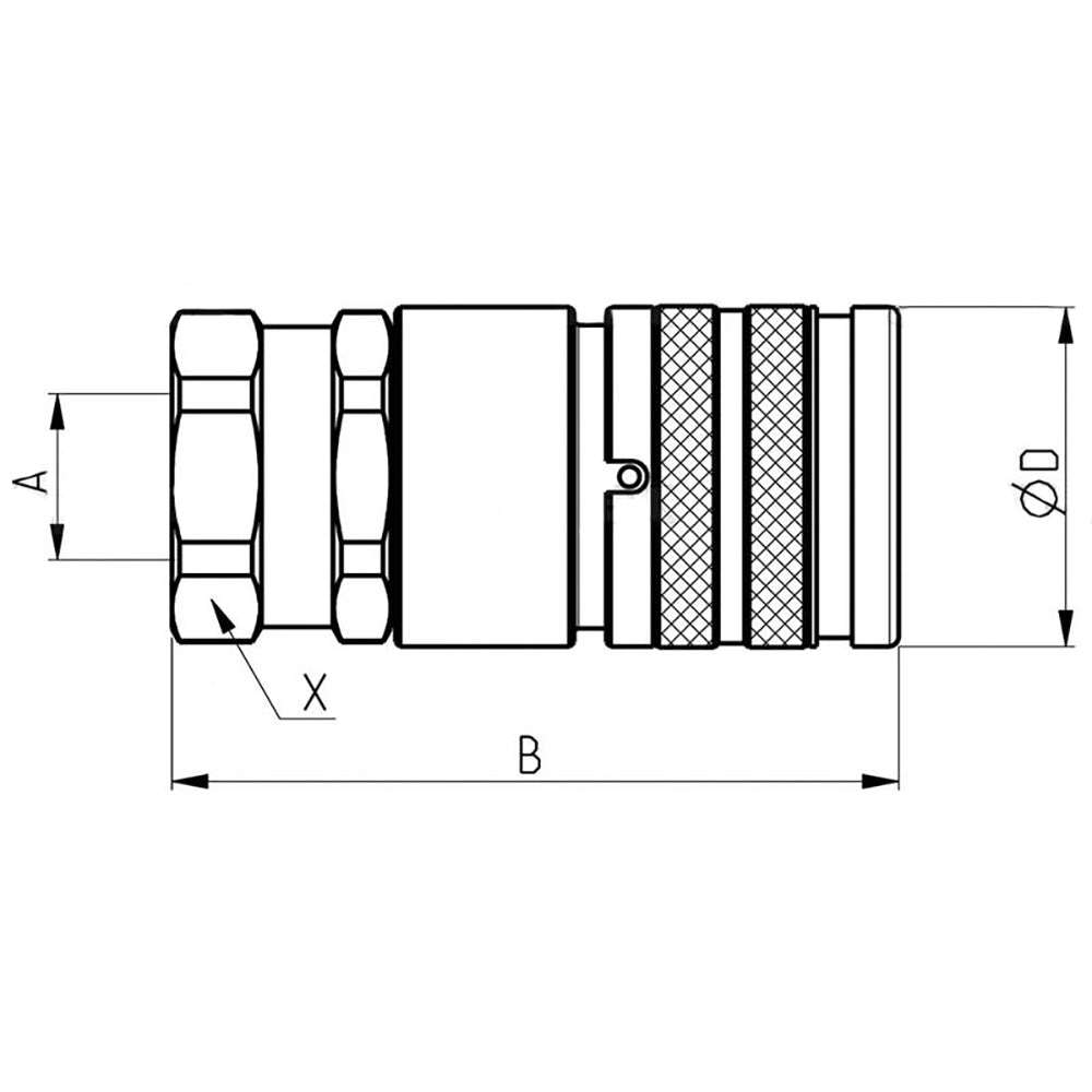 Female Coupler Fits Ford/New Holland