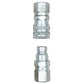 1/2 NPT Flat Face Hydraulic Quick Connect Coupler Coupling Set Skid Steer Fits