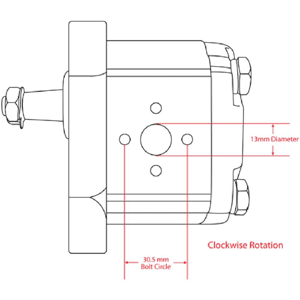 Hydraulic Pump Fits Long Replaces TX11830-CLOCKWISE