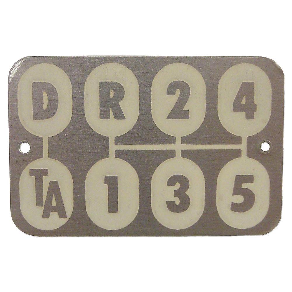 SHIFT PATTERN PLATE Fits International 340 460 504 560 606 660 Fits FARMALL