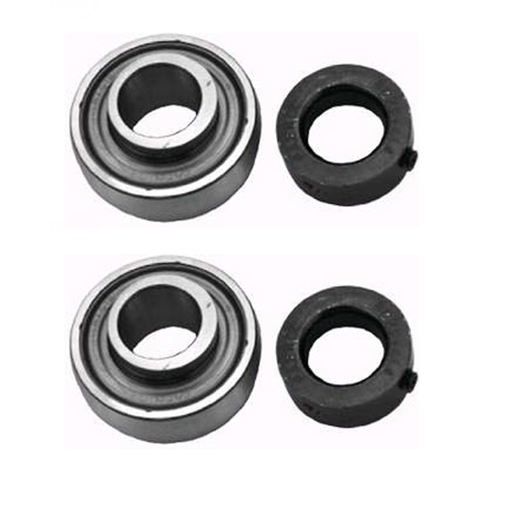 (2) Bearing Shaft W/ Locking Collar & Set Screw Fits MTD Most Snowblower Auger