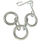 Grain Drill Covering Chain, 1/2" Chain With 3 Rings And Double Link At Top