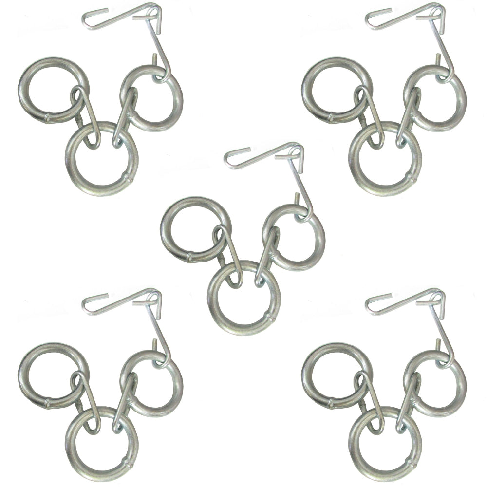 Set of (5)- Grain Drill Covering Chains 511-1000 Dia 2.5" Length 21"