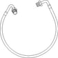 Turbo Supply Hose Fits Case/International Harvester Replaces J909548