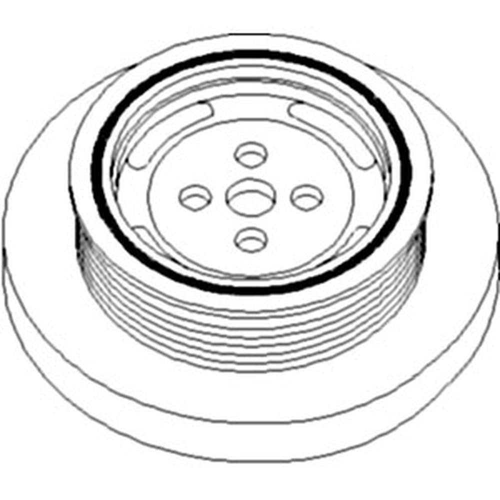WN-J925568-PEX Crankshaft Damper Pulley Fits International/CaseIH 420 721 821
