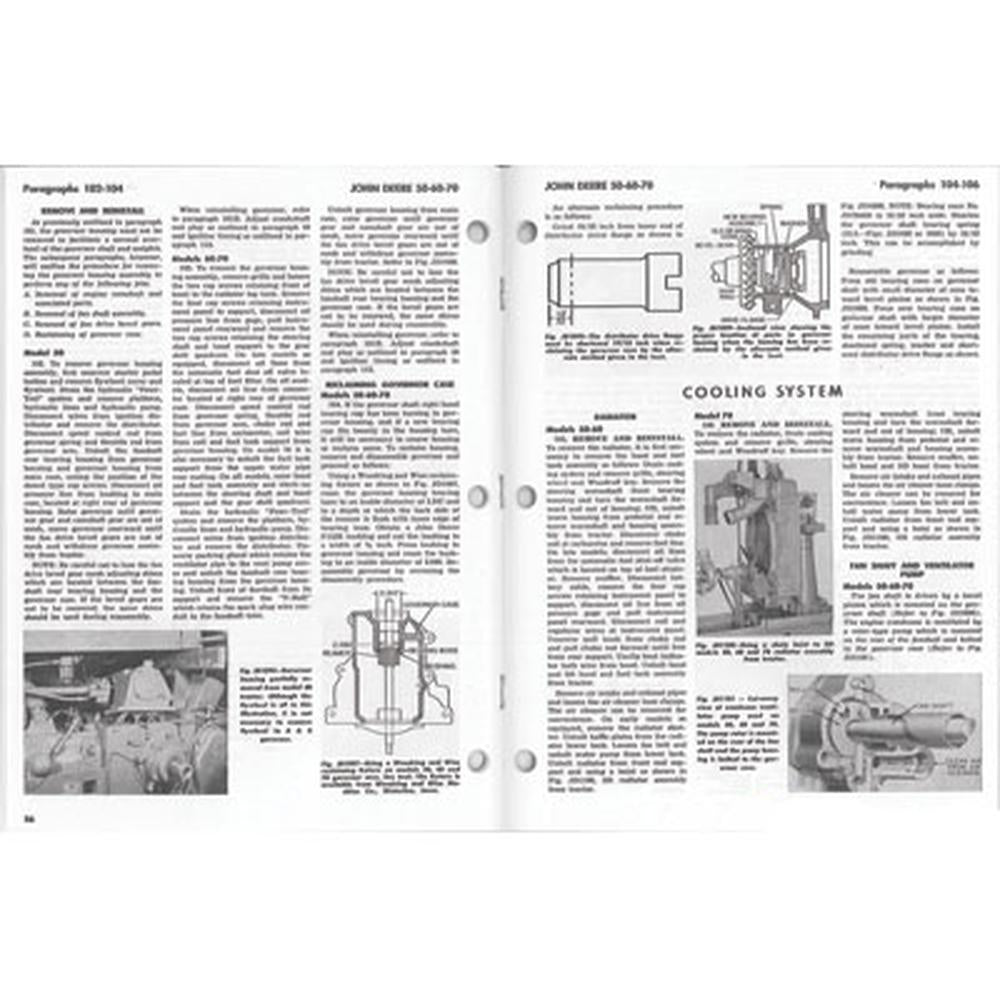 SMJD10 JD-10 New Shop Manual Fits John Deere Tractor 50 60 70