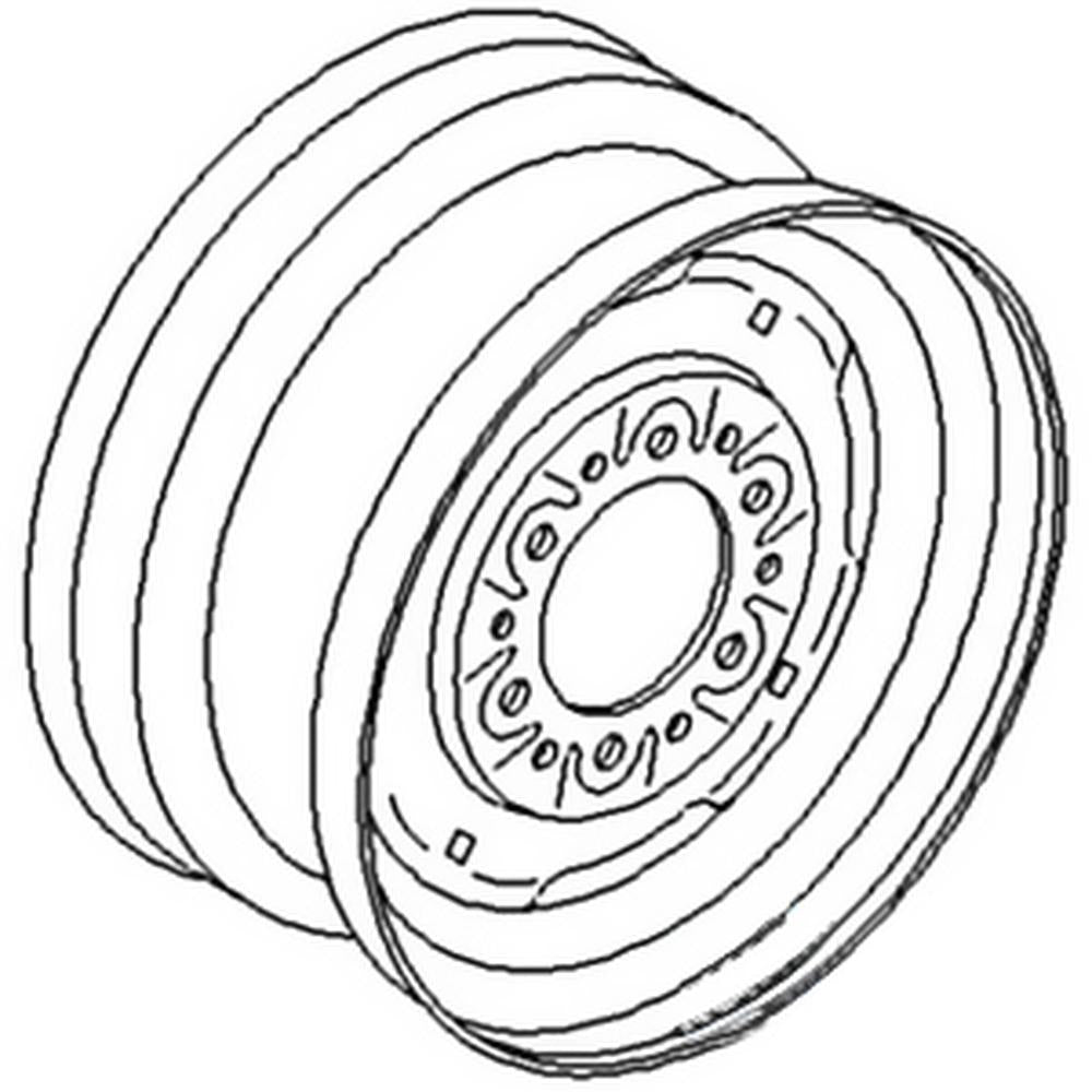 98A1566 15" Front Wheel Rim Fits John Deere 4600 4700 300 301 401 1010 1020