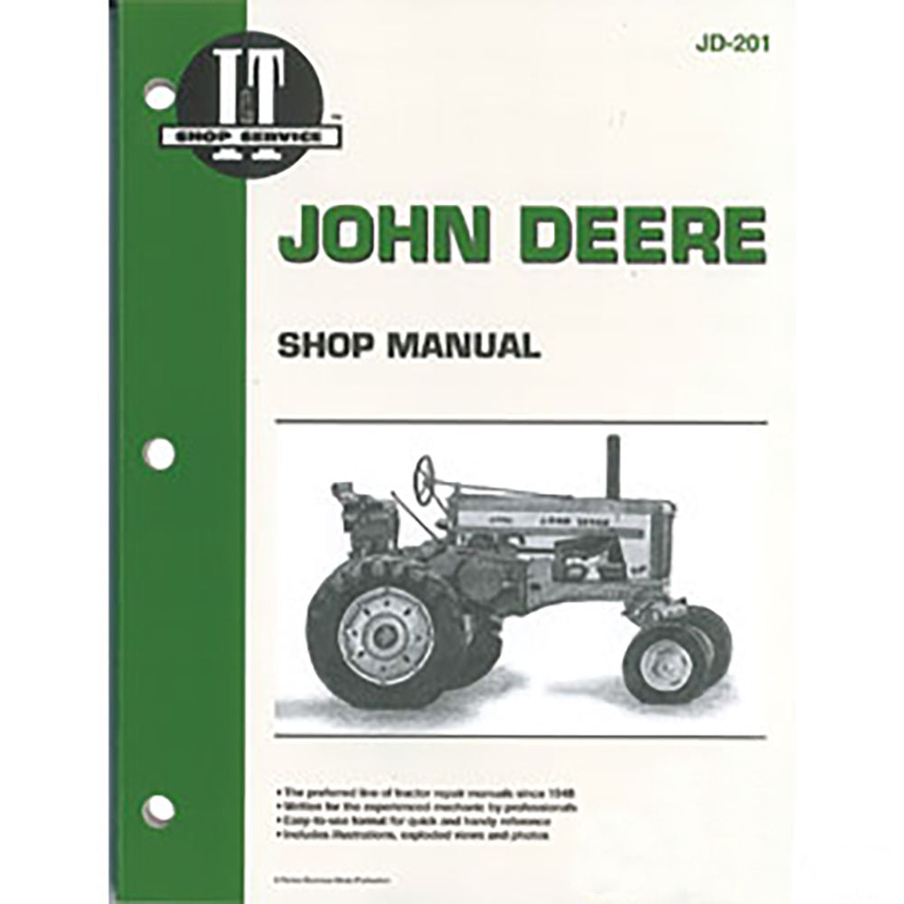 Shop Manual Fits John Deere Replaces JD-201