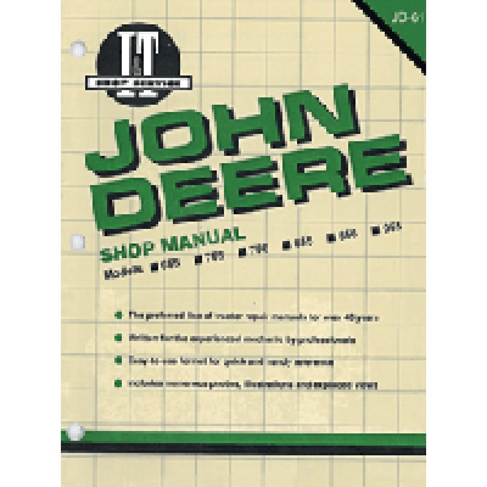 I&T Shop Manual Fits John Deere 655 655 655 756 756 855 855 955 955 755 755 856