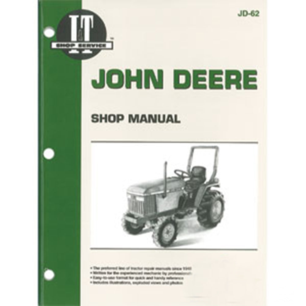 I&T Shop Manual JD-62 Fits John Deere Compact Tractor 1070 670 770 870 970