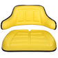 2-pc Rail Style Seat & Wrap Around Backrest Set Fits John Deere 2530 2541 2550