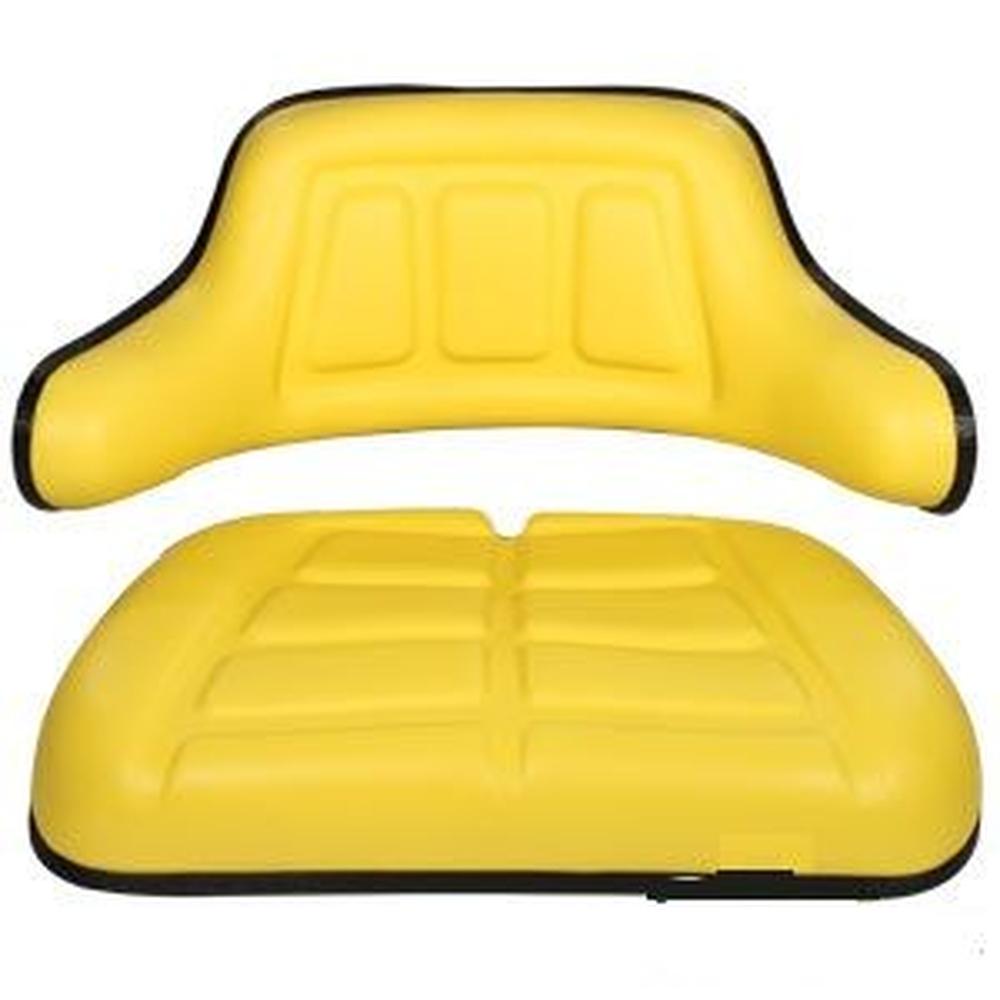2-pc Rail Style Seat & Wrap Around Backrest Set Fits John Deere 2530 2541 2550