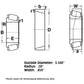 Fits JD27281 Tapered Roller Bearing Cone .09" Radius 3.548" OD Fits John Deere