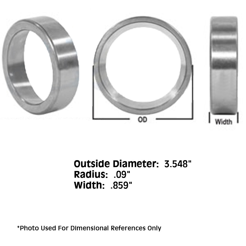 Fits JD27281 Tapered Roller Bearing Cone .09" Radius 3.548" OD Fits John Deere