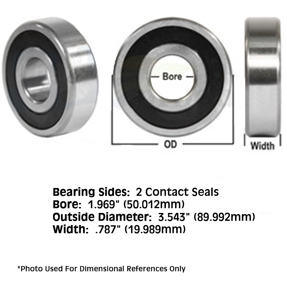 Fits JD9406 New Flat Edge Ball Bearing Fits John Deere Tractor 6200 Series AH201