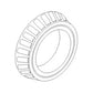 Bearing Cone Part WN-Fits JD9041 Fits John Deere Tractor 7210 7405 7500 7600 770