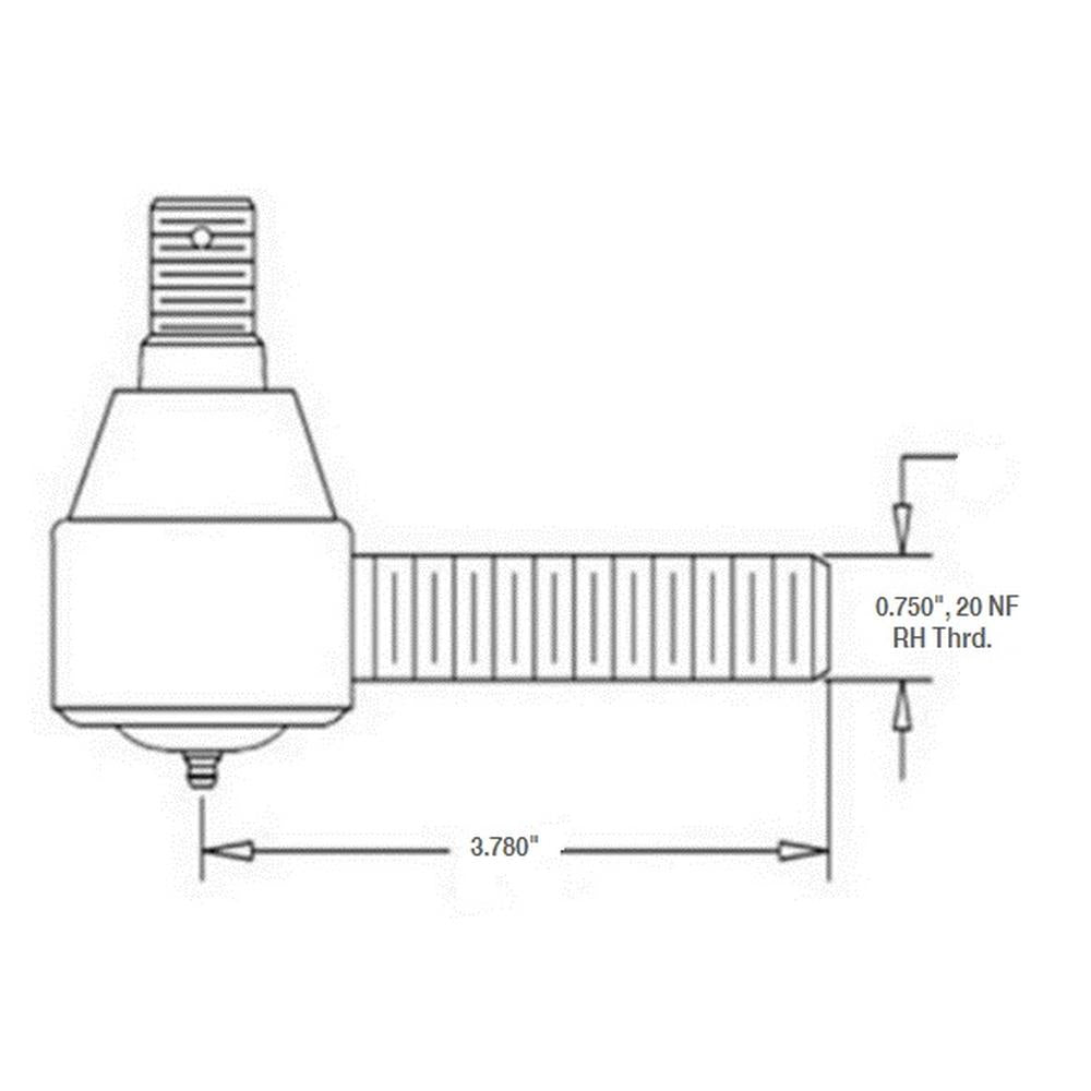 Drag Link End Rear Fits Case 1690 1594 1494 1394 fits David Brown 1212 1210