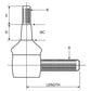 Tie Rod End Fits Case 1394 1494 1594 1690 1694 480E 580D 584 585 586 860 K260254