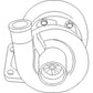Turbocharger Fits Case 1394 1494 580B 580B K207513 K262795T 310335