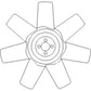K262890 Radiator Fan for David Brown Tractor 780 880A 885 Fits Case-IH 1190 1194
