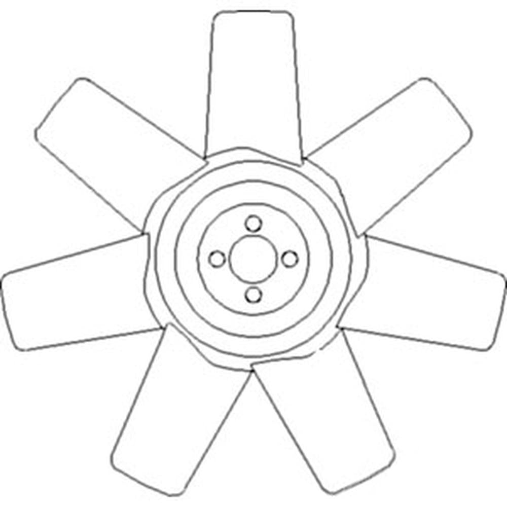 Fan Blade - 7 fits David Brown 885 880 780 K262890 Fits Case 1194 1190
