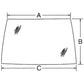 K262895 Front Windshield Glass Fits Case IH Tractor 1194 1294 1394 1494 1594