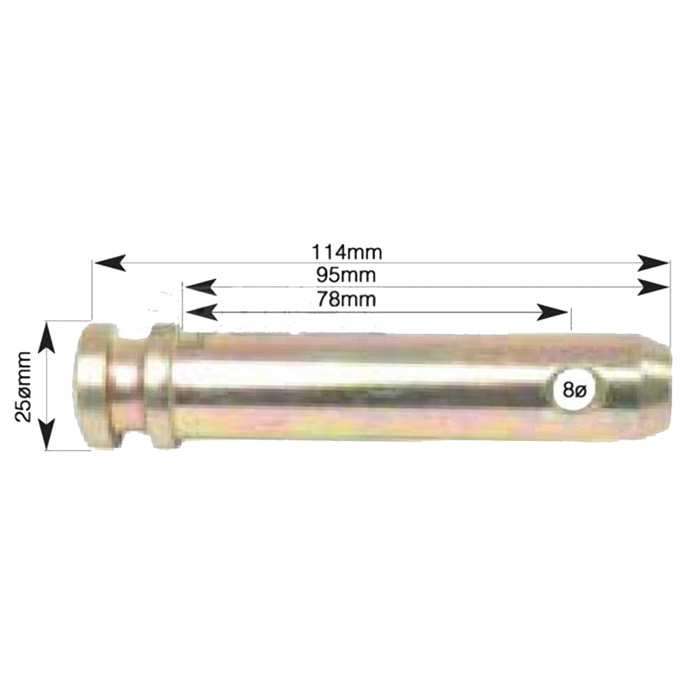 K39081 New David Brown Tractor Linkage Pin 850 Narrow 7/8" Dia 3 1/16" Effective