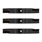 3 Mower Blades Fits Kubota K5617-34330 K561734330 H30T 2G127 GR2100 54" Deck