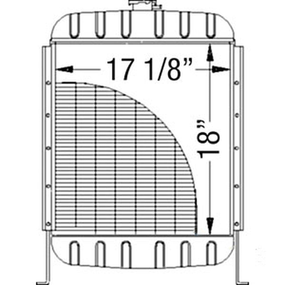Radiator Fits Case 995 995 990 995 990 995 Fits David Brown 990 995 996