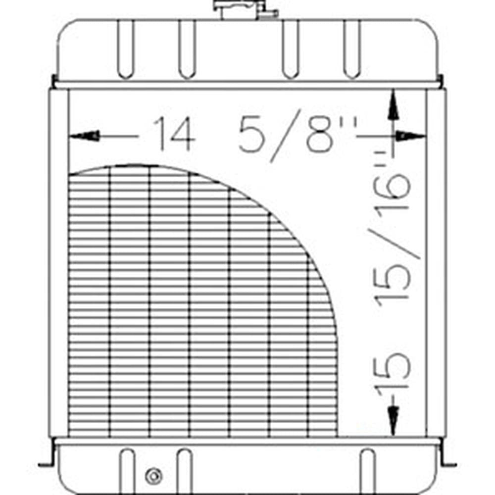 Radiator Fits David Brown Replaces K922737