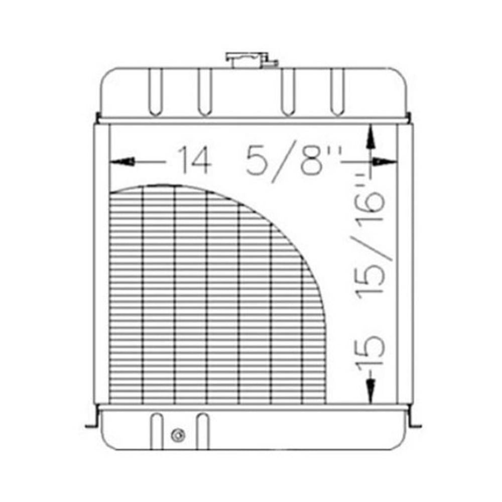 S.7834 Radiator, K922737 Fits David Brown