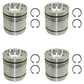 K946354 Four Pistons K206974 Fits David Brown AD6/55 Tractor Engines AD4/55T