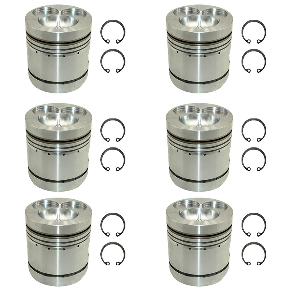K946354 Six Pistons K206974 Fits David Brown AD6/55 Tractor Engines AD4/55T