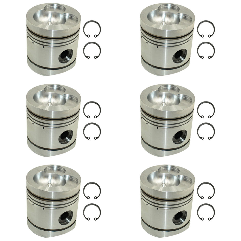 Qty 6: Piston Fits David Brown Replaces K206974